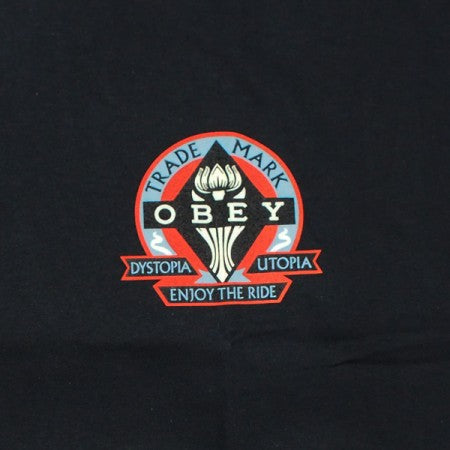 OBEY　Tシャツ　"OBEY DYSTOPIA UTOPIA CLASSIC TEE"　(Black)