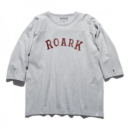 ROARK REVIVAL　6分Tシャツ　"MEDIEVAL LOGO 3/4 SLEEVE TEE"　(Heather Gray)
