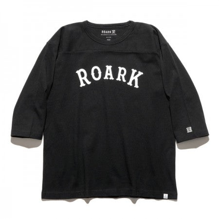 ROARK REVIVAL　6分Tシャツ　"MEDIEVAL LOGO 3/4 SLEEVE TEE"　(Black)
