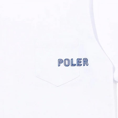 POLeR　Tシャツ　“POLER POCKET RELAX FIT TEE"　(White)
