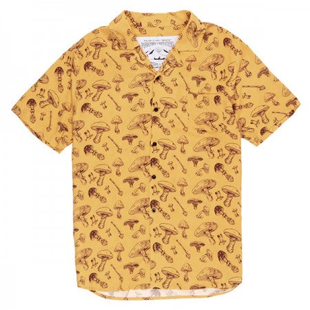 POLeR　S/Sシャツ　"ALOHA SHIRT"　(Goomer Brown)