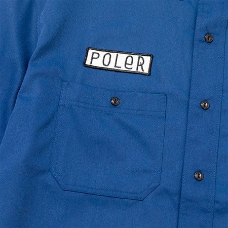 POLeR　S/Sシャツ　"POLER S/S RELAX WORK SHIRT"　(Navy)