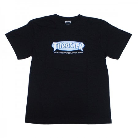 THRASHER　Tシャツ　"OVAL MAG TEE"　(Black/White)