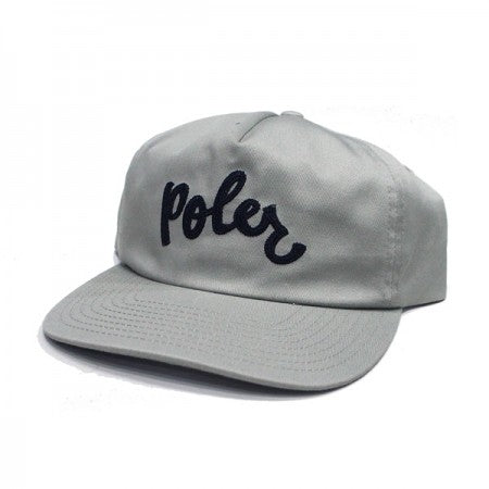 POLeR　キャップ　"POLER SCRIPT HAT"　(Cream)