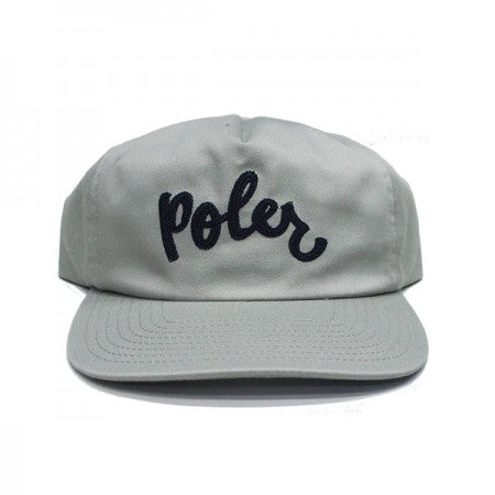 POLeR　キャップ　"POLER SCRIPT HAT"　(Cream)