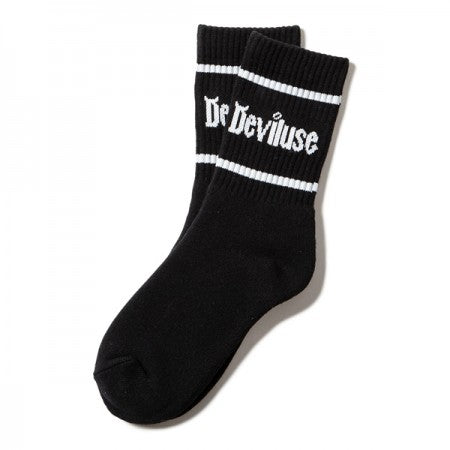 Deviluse　ソックス　"FLAT LOGO SOCKS"　(Black)