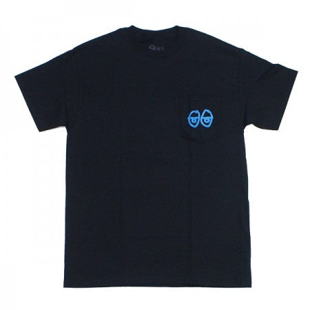 KROOKED　Tシャツ　"EYES POCKET TEE"　(Black / Blue)