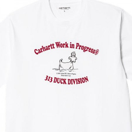 ★30%OFF★ Carhartt WIP　Tシャツ　"S/S 313 DUCKDIVISION T-SHIRT"　(White)