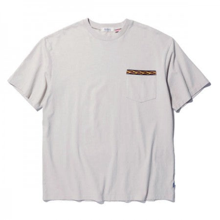 RADIALL　Tシャツ　"FLAMES CREW NECK POCKET T-SHIRT S/S"　(Snow White)