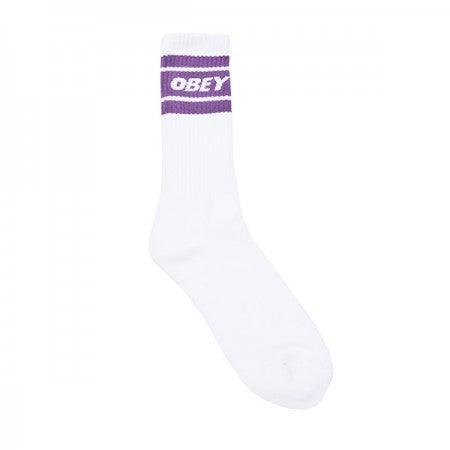 OBEY　ソックス　"COOPER Ⅱ SOCKS"　(White / Purple Nitro)