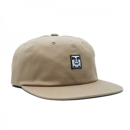 OBEY　キャップ　"ICON FACE 6 PANEL STRAPBACK CAP"　(Light Khaki)