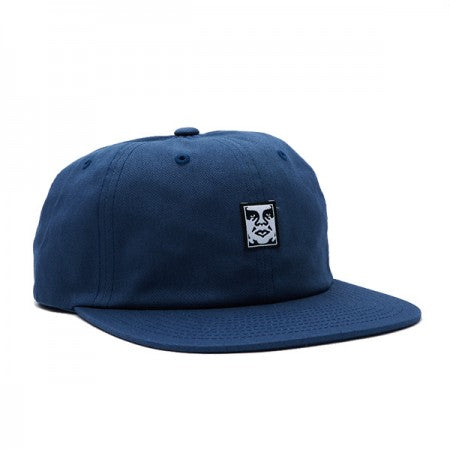 OBEY　キャップ　"ICON FACE 6 PANEL STRAPBACK CAP"　(Dull Blue)