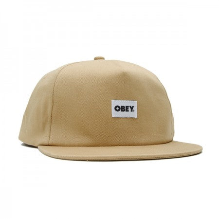 OBEY　キャップ　"BOLD LABEL ORGANIC SNAPBACK CAP"　(Almond)