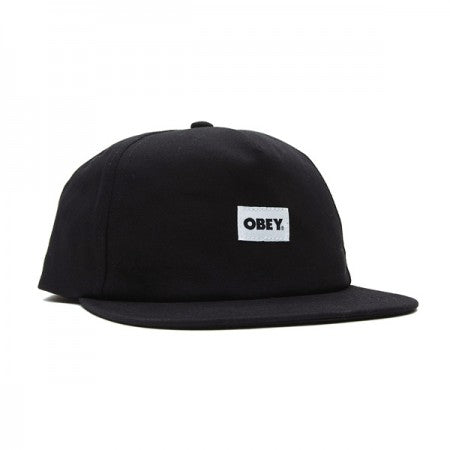 OBEY　キャップ　"BOLD LABEL ORGANIC SNAPBACK CAP"　(Black)