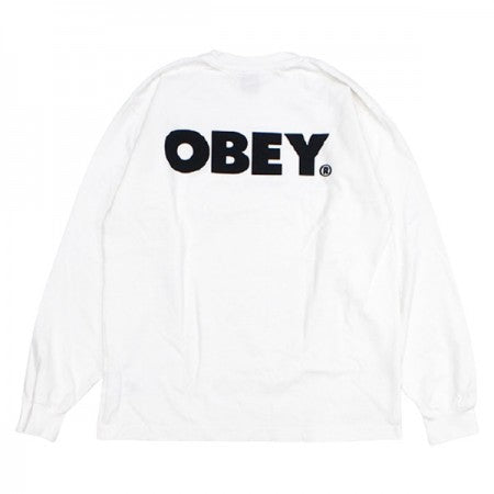 OBEY　L/STシャツ　"OBEY BOLD HEAVYWEIGHT LONG SLEEVE TEE"　(White)