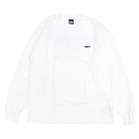 OBEY　L/STシャツ　"OBEY BOLD HEAVYWEIGHT LONG SLEEVE TEE"　(White)