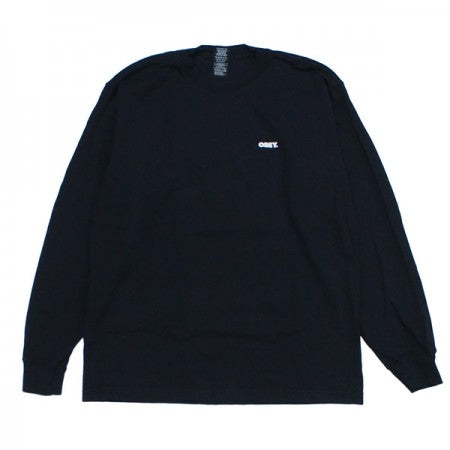 OBEY　L/STシャツ　"OBEY BOLD HEAVYWEIGHT LONG SLEEVE TEE"　(Off Black)