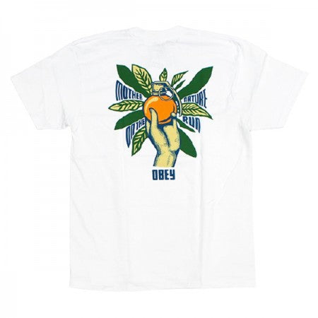 OBEY　Tシャツ　"MOTHER NATURE ON THE RUN CLASSIC TEE"　(White)