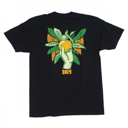 OBEY　Tシャツ　"MOTHER NATURE ON THE RUN CLASSIC TEE"　(Black)