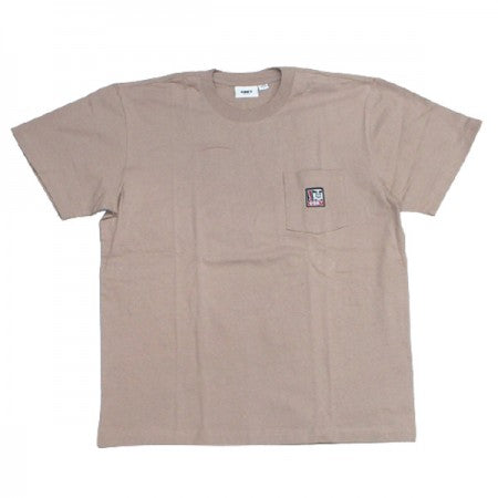 OBEY　Tシャツ　"POINT ORGANIC POCKET TEE"　(Gallnut)