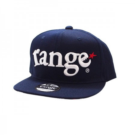 range　キャップ　"RANGE ORIGINAL SNAP BACK CAP"　(Navy)