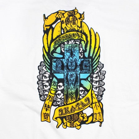 DOGTOWN　Tシャツ　"ERIC DRESSEN HANDS FADE TEE"　(White)