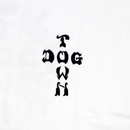 DOGTOWN　Tシャツ　"CROSS LOGO VENICE TEE"　(White / Black)