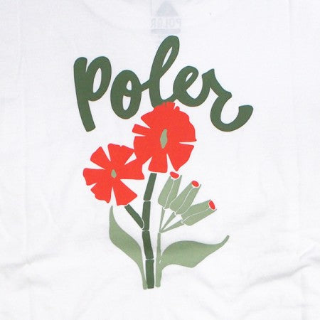POLeR　L/STシャツ　"POPPY RELAX FIT L/S TEE"　(White)