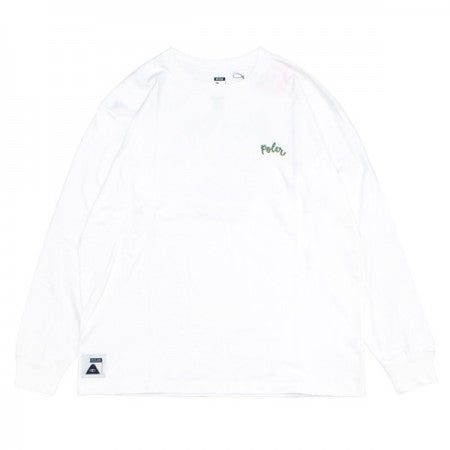 POLeR　L/STシャツ　"POPPY RELAX FIT L/S TEE"　(White)