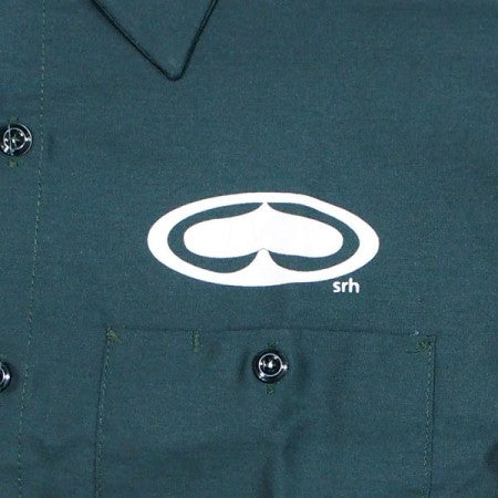 SRH　S/Sワークシャツ　"OG WORK SHIRTS"　(D.Green)