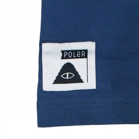 POLeR　Tシャツ　"SCRIPT POCKET RELAX FIT TEE"　(Blue Gray)