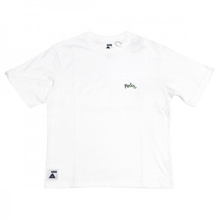 POLeR　Tシャツ　"SCRIPT POCKET RELAX FIT TEE"　(White)