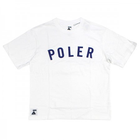 POLeR　Tシャツ　"STATE APPLIQUE RELAX FIT TEE"　(White)