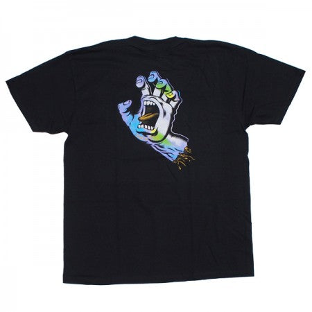 SANTA CRUZ　Tシャツ　"HOLO SCREAMING HAND TEE"　(Black)