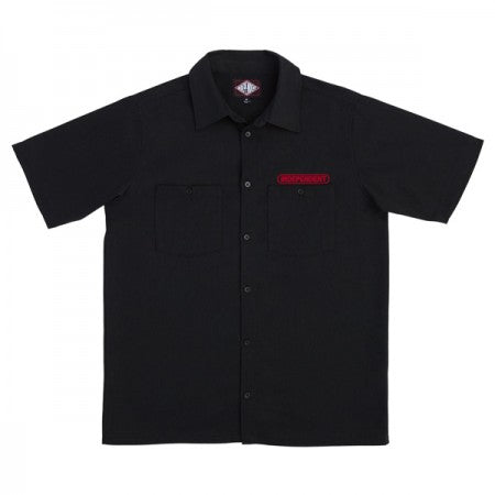 INDEPENDENT　S/Sシャツ　"BASEPLATE S/S WORK SHIRT"　(Black)