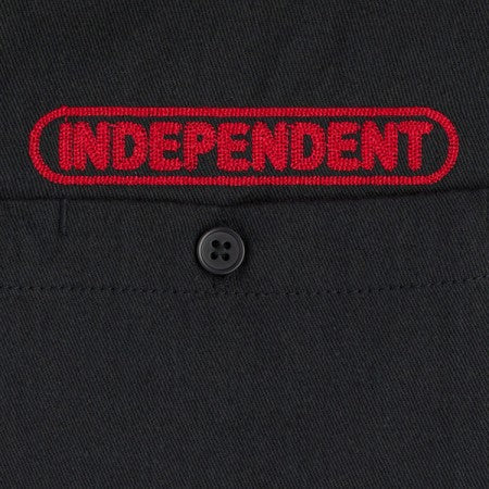 INDEPENDENT　S/Sシャツ　"BASEPLATE S/S WORK SHIRT"　(Black)