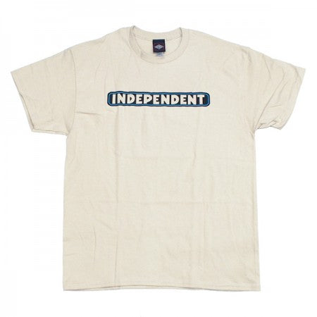 INDEPENDENT　Tシャツ　"BAR LOGO TEE"　(Sand)