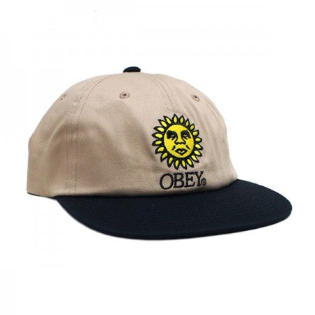 OBEY　キャップ　"SUNSHINE 6 PANEL SNAPBACK CAP"　(Khaki)