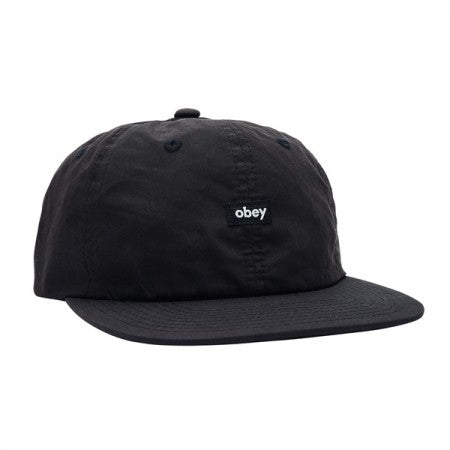 OBEY　キャップ　"OBEY LOWERCASE 6 PANEL STRAPBACK CAP"　(Black)
