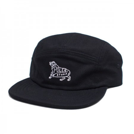 POLeR　キャップ　"5P BACK SATIN FLOPPY CAP"　(Black)