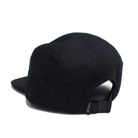 POLeR　キャップ　"5P BACK SATIN FLOPPY CAP"　(Black)