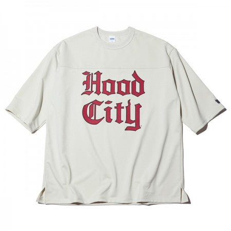 RADIALL　3/4スリーブTシャツ　"HOOD CITY CREW NECK T-SHIRT 3/4 SLEEVE"　(Ivory)