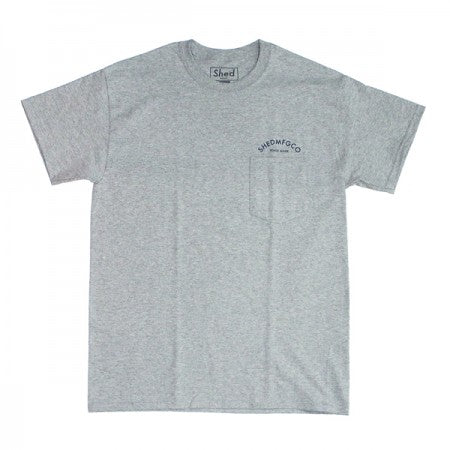 Shed Tシャツ "arch" (gray/navy)