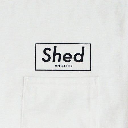 Shed　Tシャツ　"PO box"　(White)