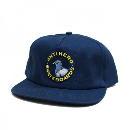 ANTI HERO　キャップ　"PIGEON ROUND SNAPBACK CAP"　(Navy)
