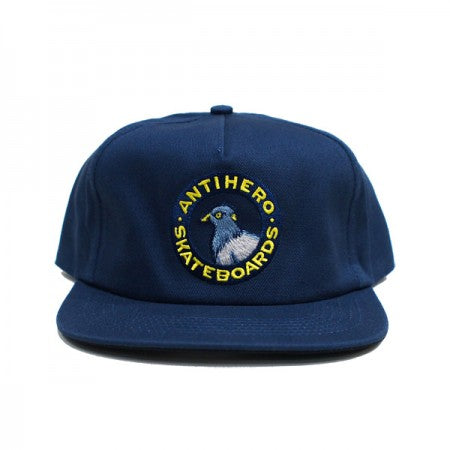 ANTI HERO　キャップ　"PIGEON ROUND SNAPBACK CAP"　(Navy)