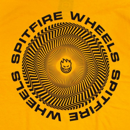 SPITFIRE　Tシャツ　"CLASSIC VORTEX TEE"　(Gold)