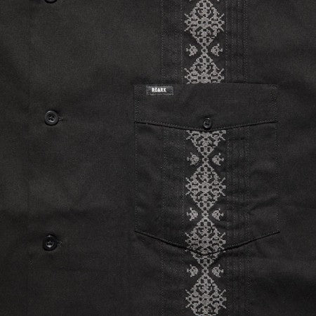 ★30%OFF★ ROARK REVIVAL　S/Sシャツ　"S/S CUBA SHIRTS - COMFORT FIT"　(Black)
