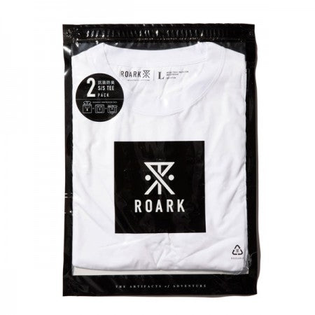 ROARK REVIVAL　2パックTシャツ　"REUSE 2PACK S/S TEE - 抗菌防臭"　(White / Black)