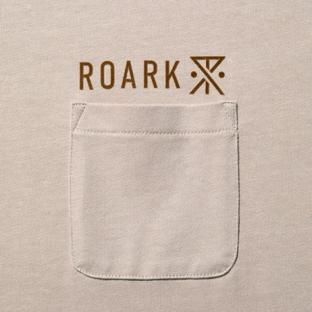 ROARK REVIVAL　Tシャツ　"LOGO 9.3oz H/W POCKET TEE"　(Beige)
